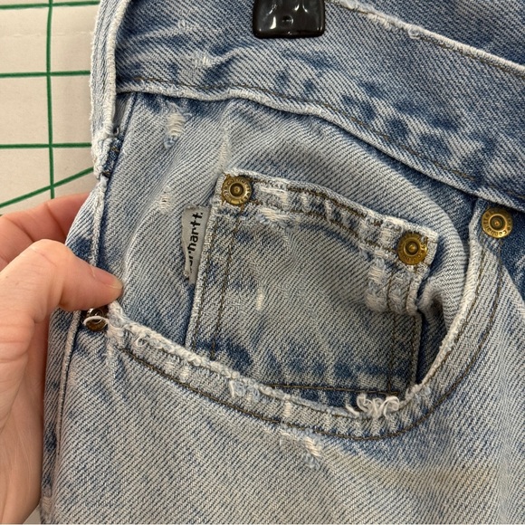 Carhartt Traditional Fit Distressed Light Wash Jeans 36x32 - Picture 8 of 15
